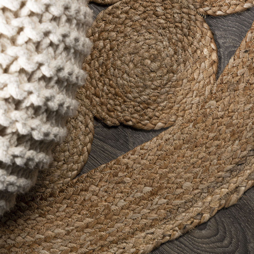 3' Natural Jute Round Rug - Home & Garden