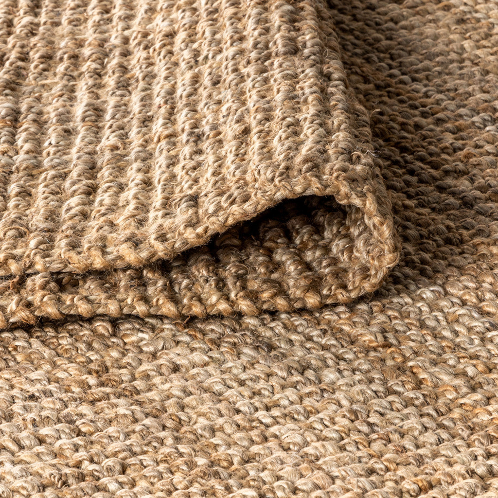 10' Natural Jute Handmade Runner Rug With Fringe - Home & Garden