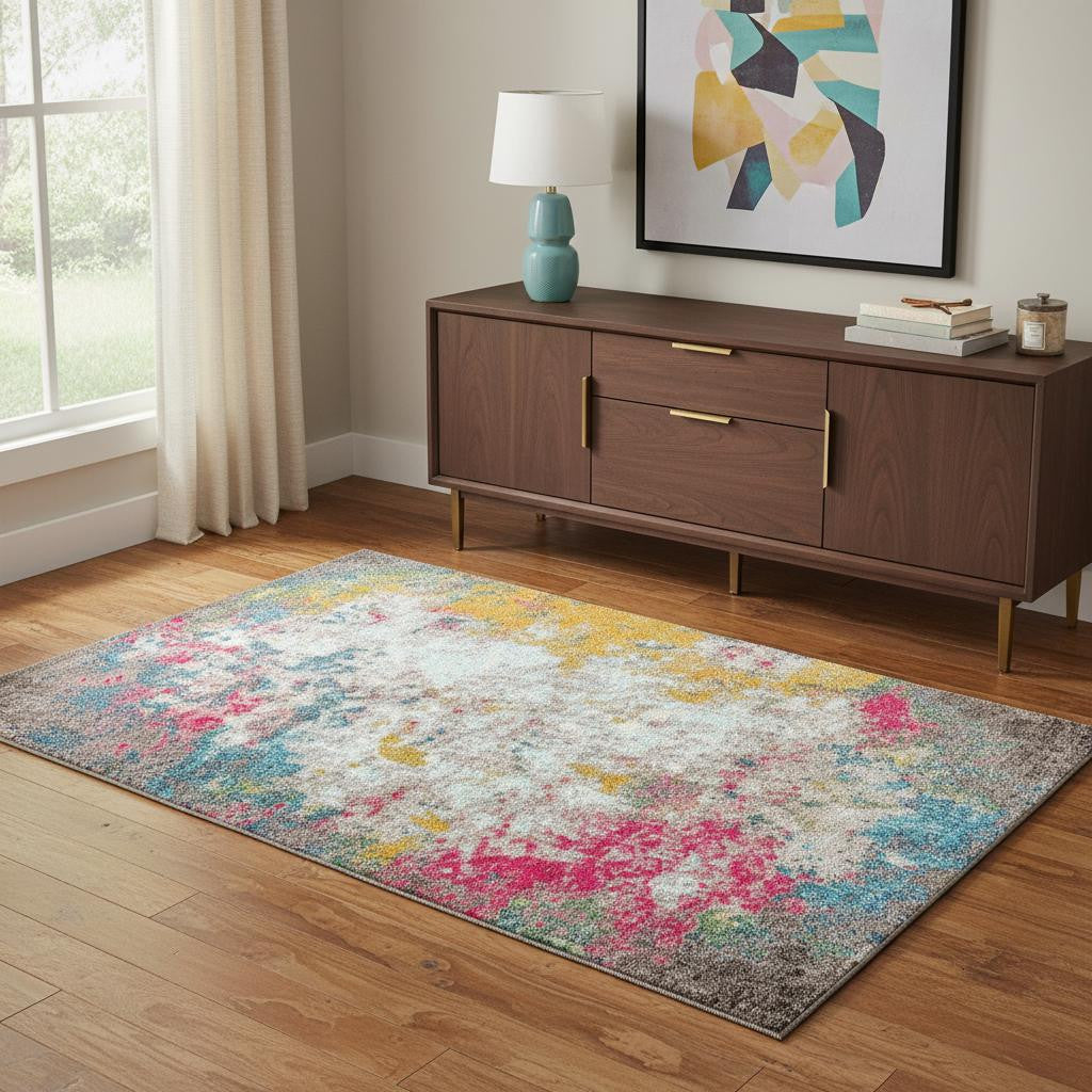 4' X 6' Abstract Area Rug - Home & Garden