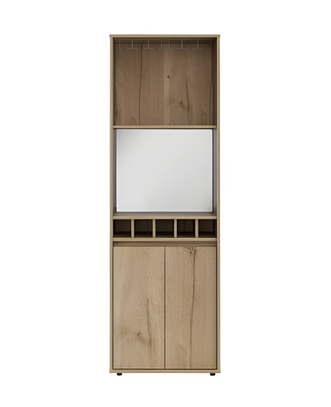 23" Oak Wood Bar Cabinet With Two Doors - Kitchen & Dining