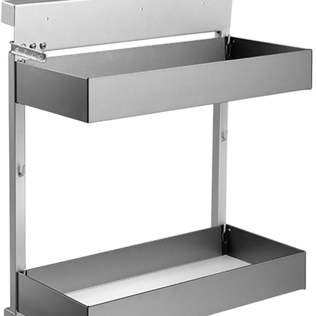 23" Black Stainless Steel Kitchen Cabinet Insert - Kitchen & Dining