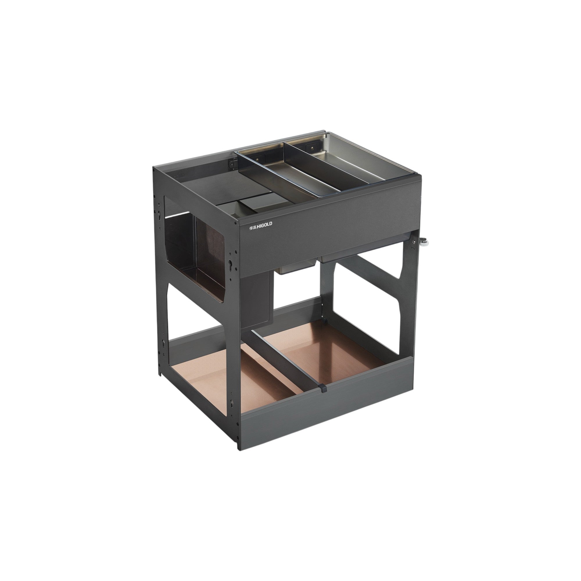 21" Black Stainless Steel Kitchen Cabinet Insert - Kitchen & Dining