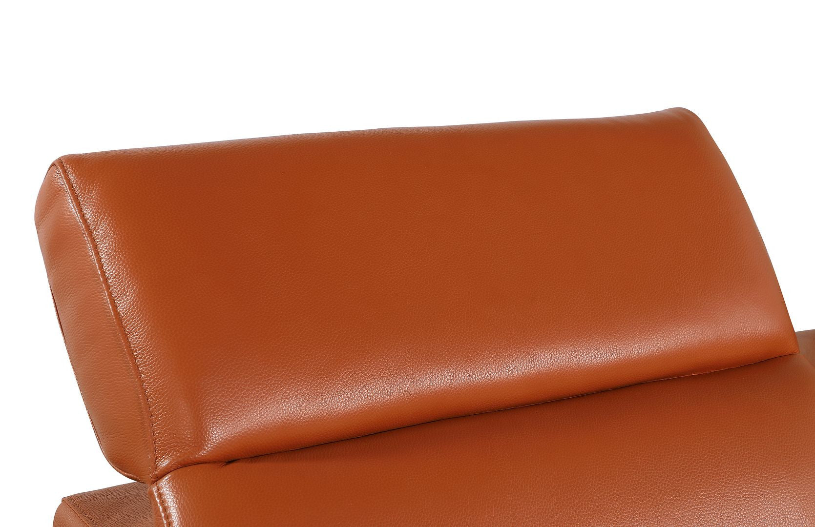 100" Camel Italian Leather Reclining USB Sofa - Living Room
