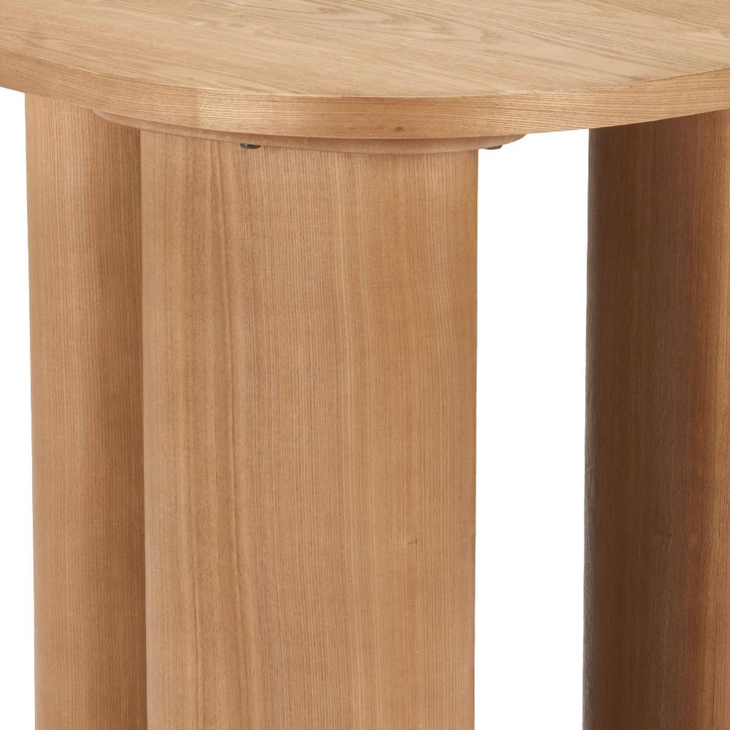 24" Natural Wood Oval End Table - Living Room