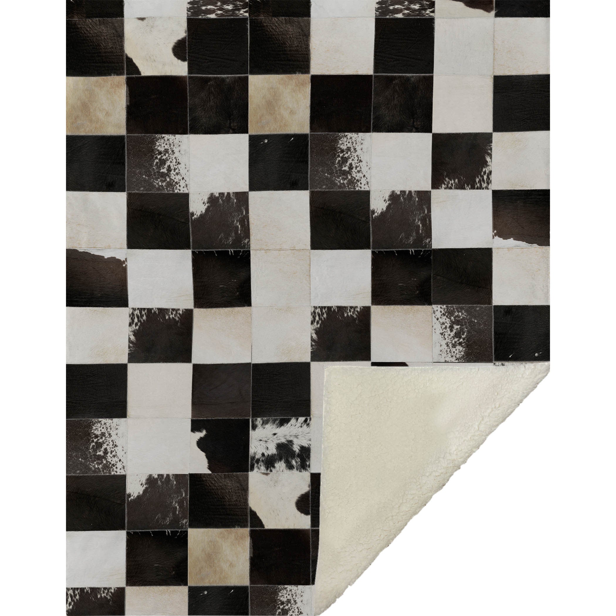 50" X 70" Black Ivory And Beige Microfiber Animal Print Plush Throw Blanket - Home & Garden