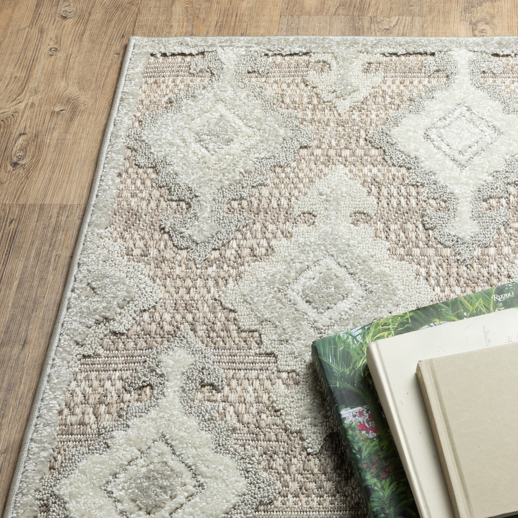 3' X 5' Beige And Gray Oriental Area Rug - Home & Garden