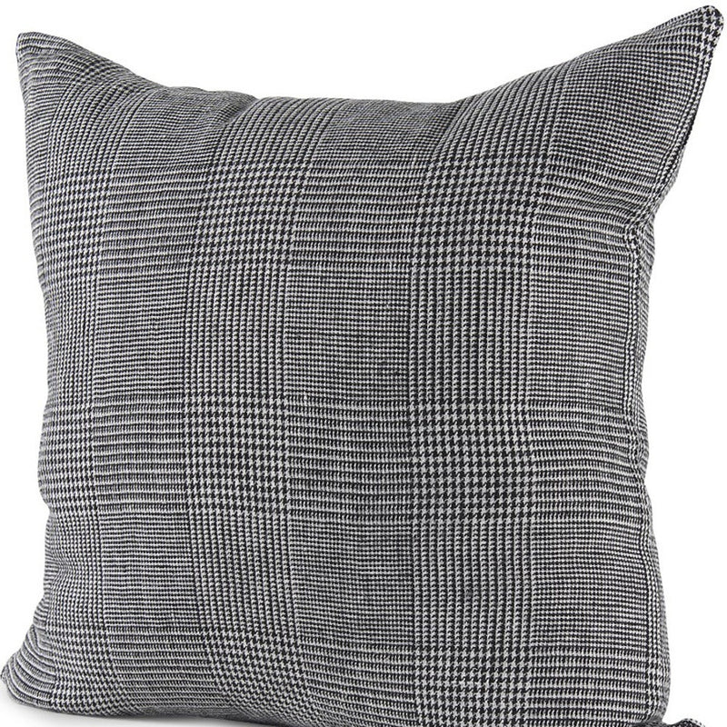 White And Black Pattern Throw Pillow Cover - Home Decor