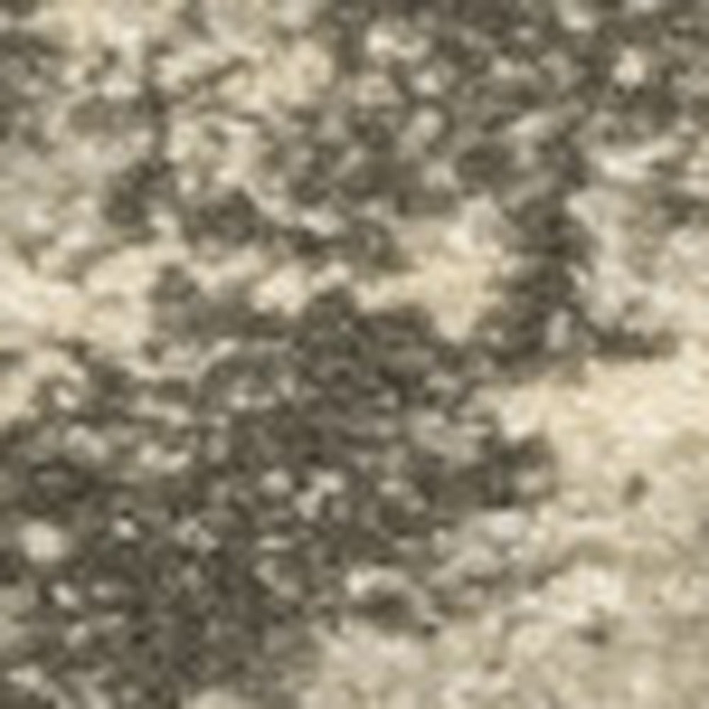 10' X 13' Grey Ivory Beige And Taupe Oriental Power Loom Stain Resistant Area Rug - Home & Garden