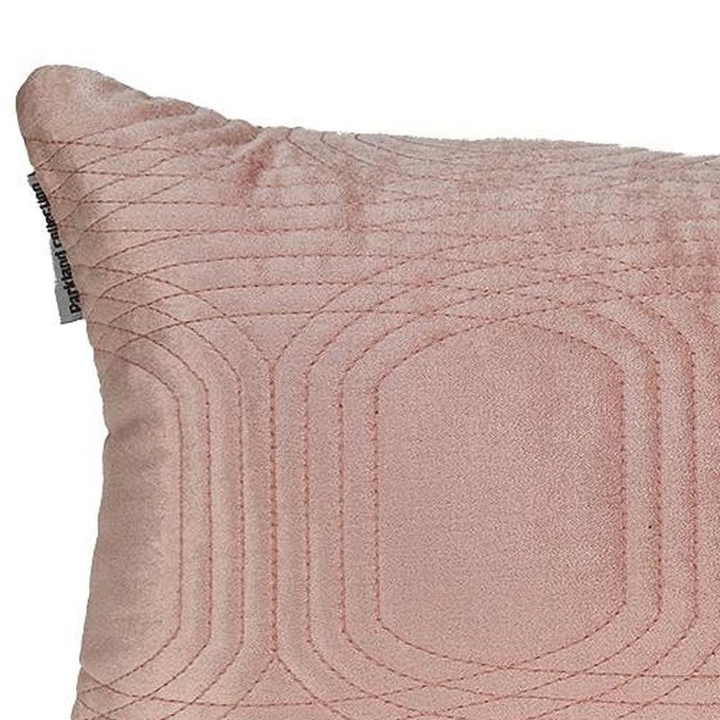 12" X 24" Pink Cotton Blend Throw Pillow - Home Decor