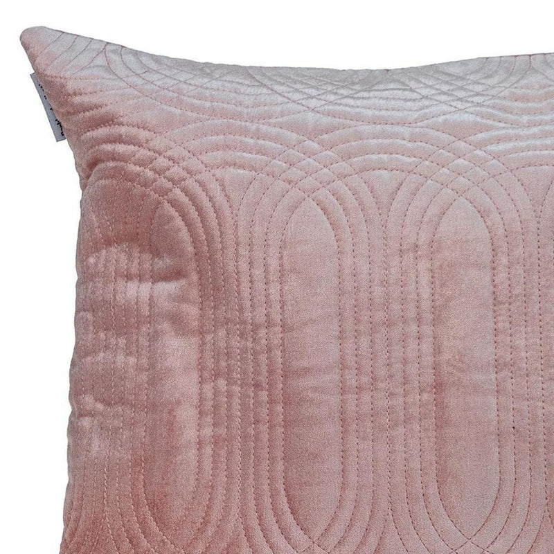 20" Pink Cotton Blend Throw Pillow - Home Decor
