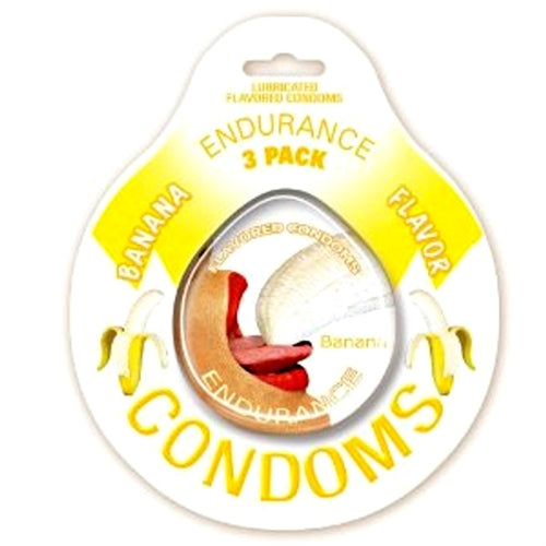 Endurance Condoms - Banana - 3 Pack - GreatEagleInc