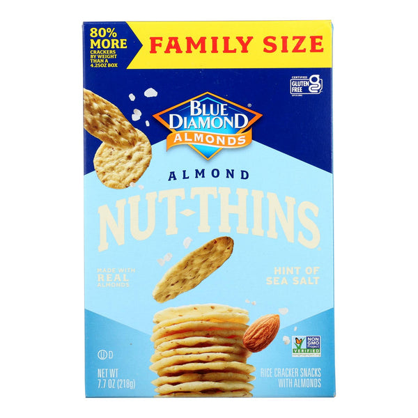Blue Diamond - Nut Thins Hint Of Sea Salt - Case Of 6-7.7 Oz - GreatEagleInc