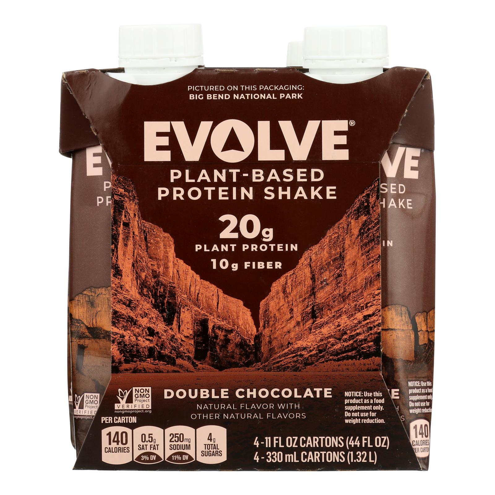Evolve Classic Chocolate Protein Shakes  - Case Of 3 - 4/11 Oz - GreatEagleInc