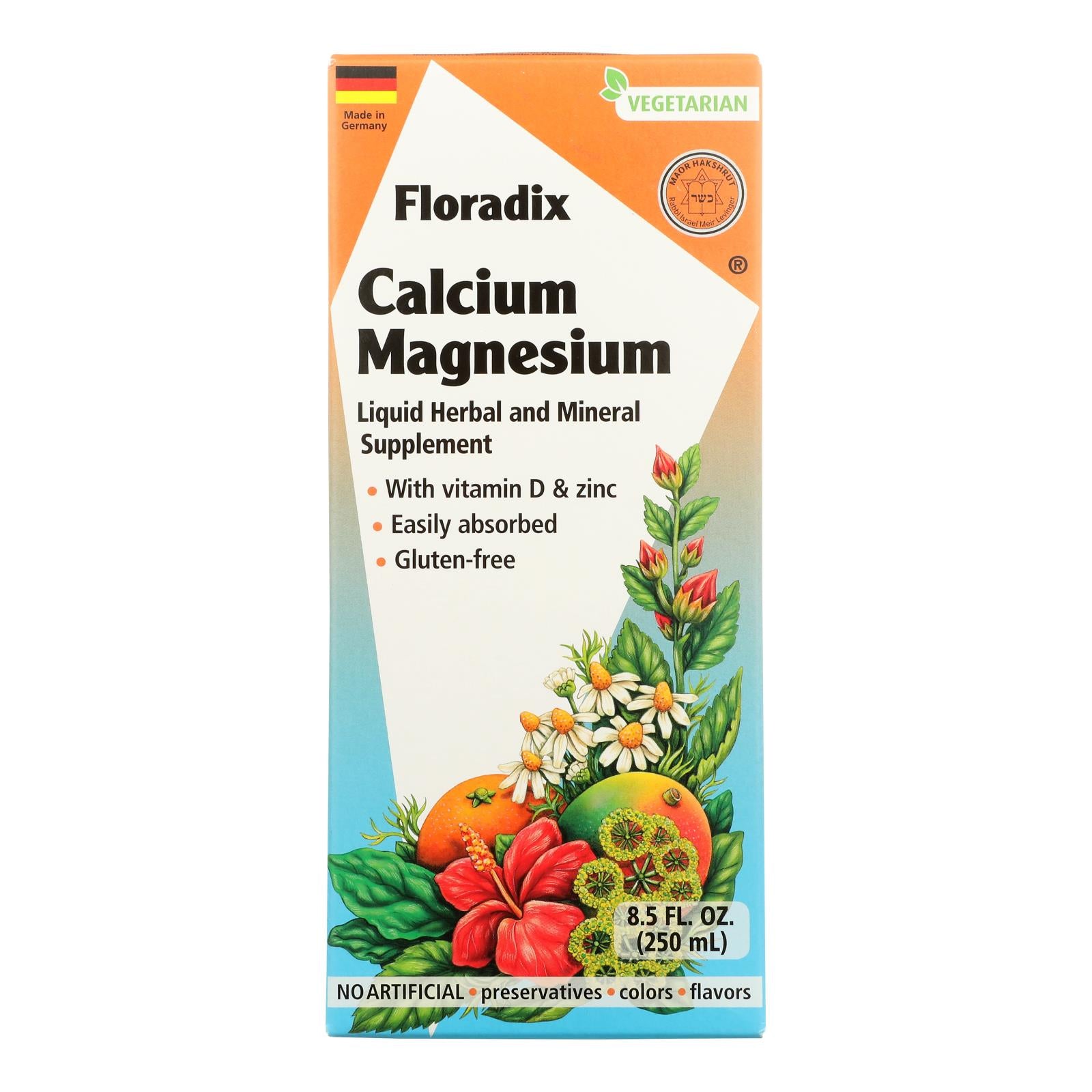 Floradix - Calcium Magnesium Liquid - 1 Each 1-8.5 Fz - GreatEagleInc