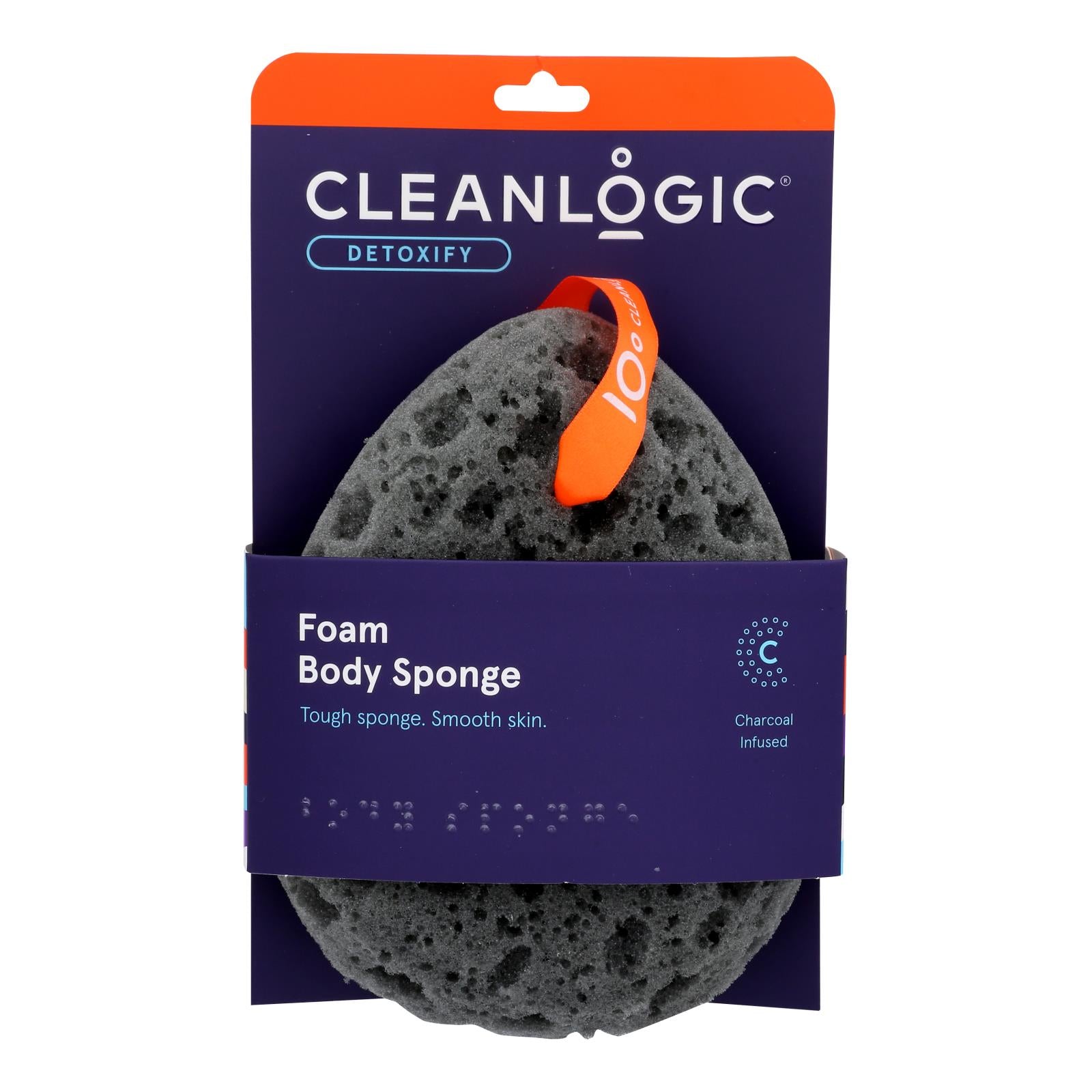 Cleanlogic - Sea Sponge Charcoal Foam - 1 Ct - GreatEagleInc