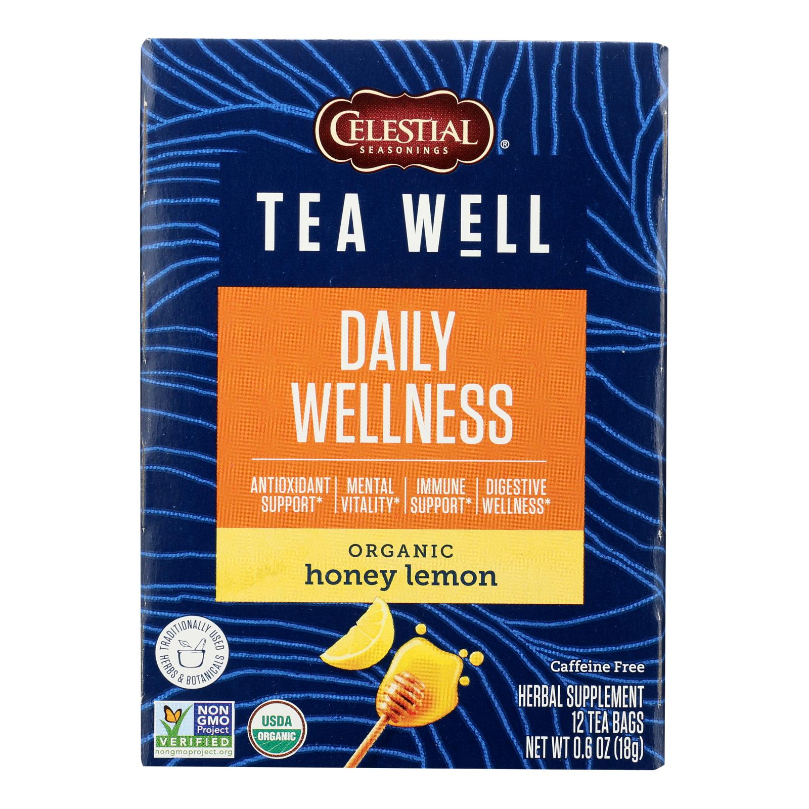 Teawell - Tea Honey Lemon - Case Of 6-12 Ct - GreatEagleInc