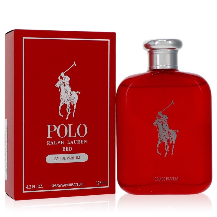 Polo Red by Ralph Lauren Eau De Parfum Spray 4.2 oz for Men - GreatEagleInc
