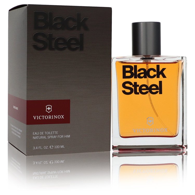 Victorinox Black Steel by Victorinox Eau De Toilette Spray 3.4 oz for Men Default Title