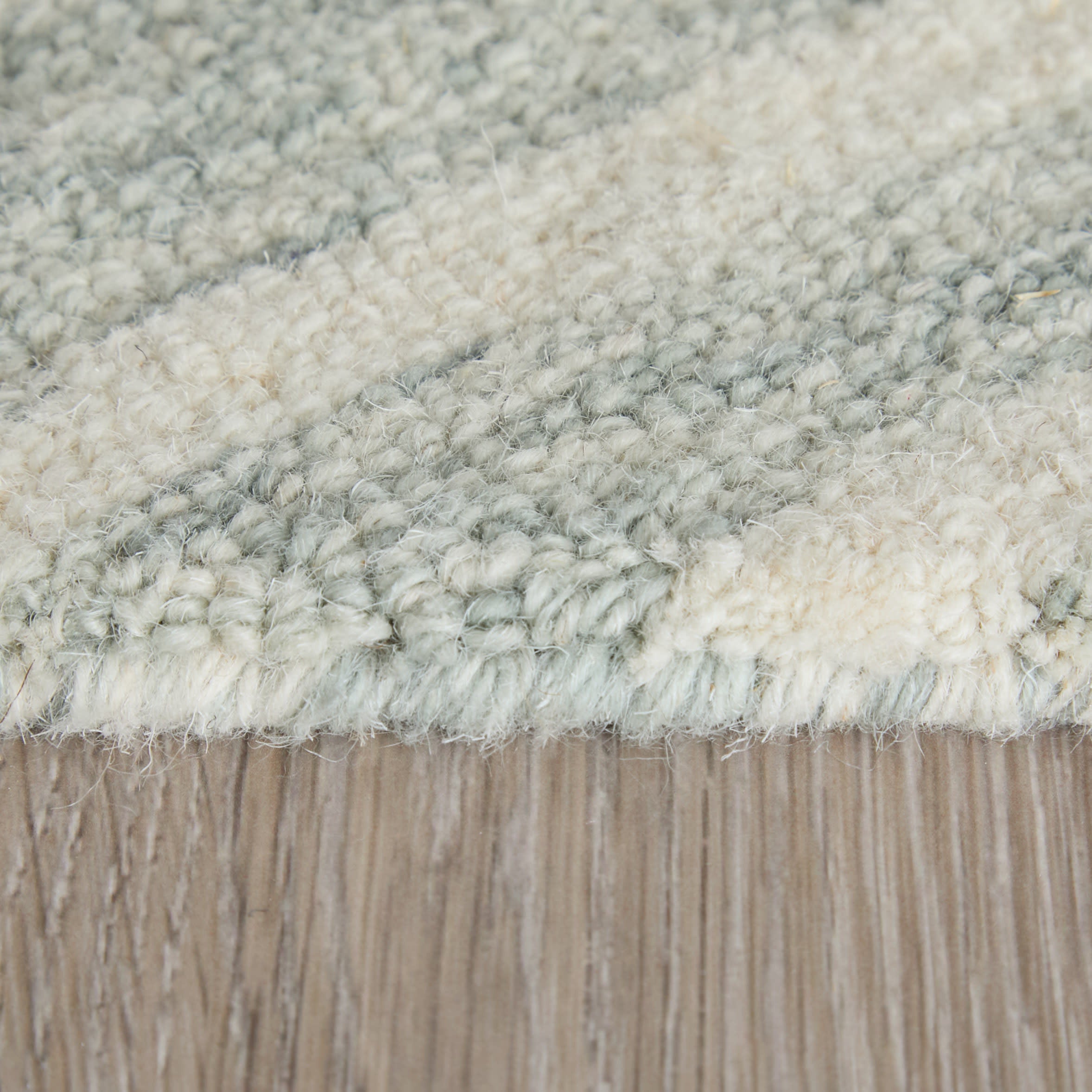 5' X 8' Gray And Ivory Wool Abstract Hand Tufted Area Rug - Home & Garden