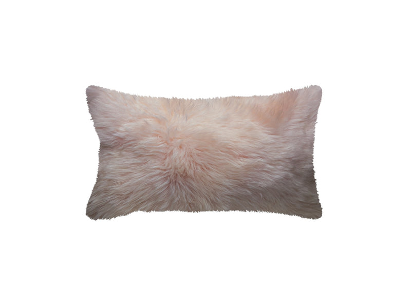 Blush Natural Sheepskin Lumbar Pillow - Home Decor