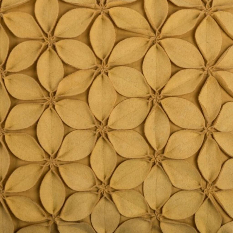 Yellow  Pinwheel Floral Petal Down Throw Pillow - Home Decor