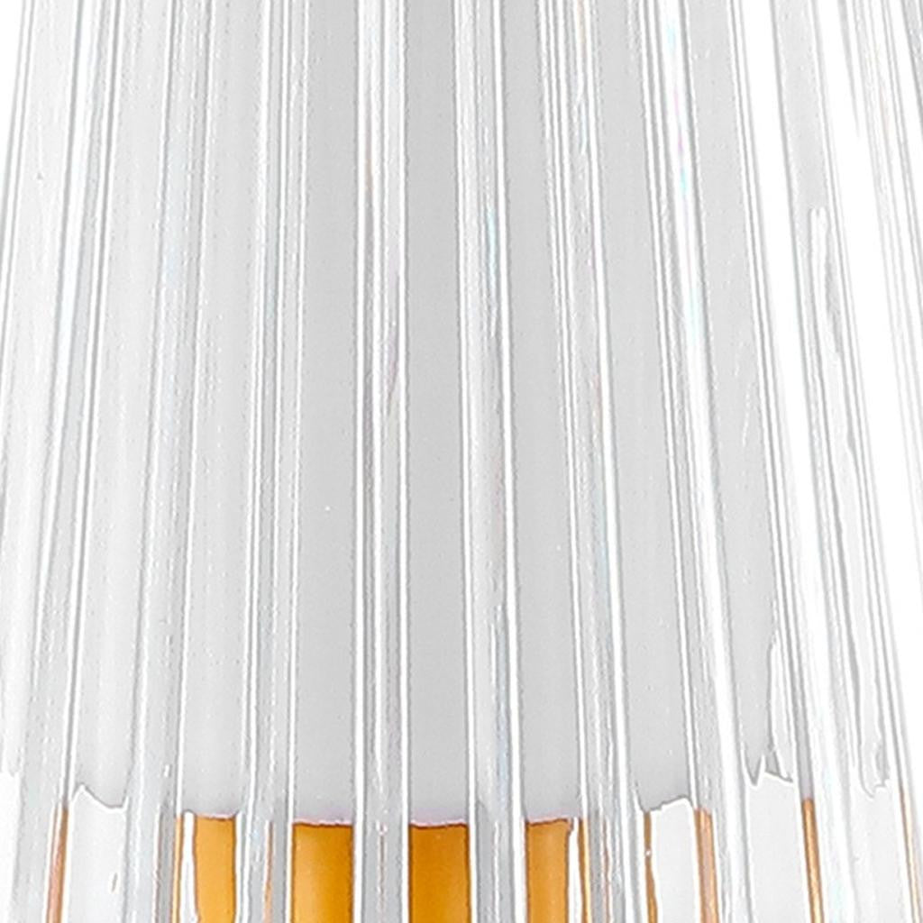 13" Orange USB Table Lamp With Empire Shade - Lighting