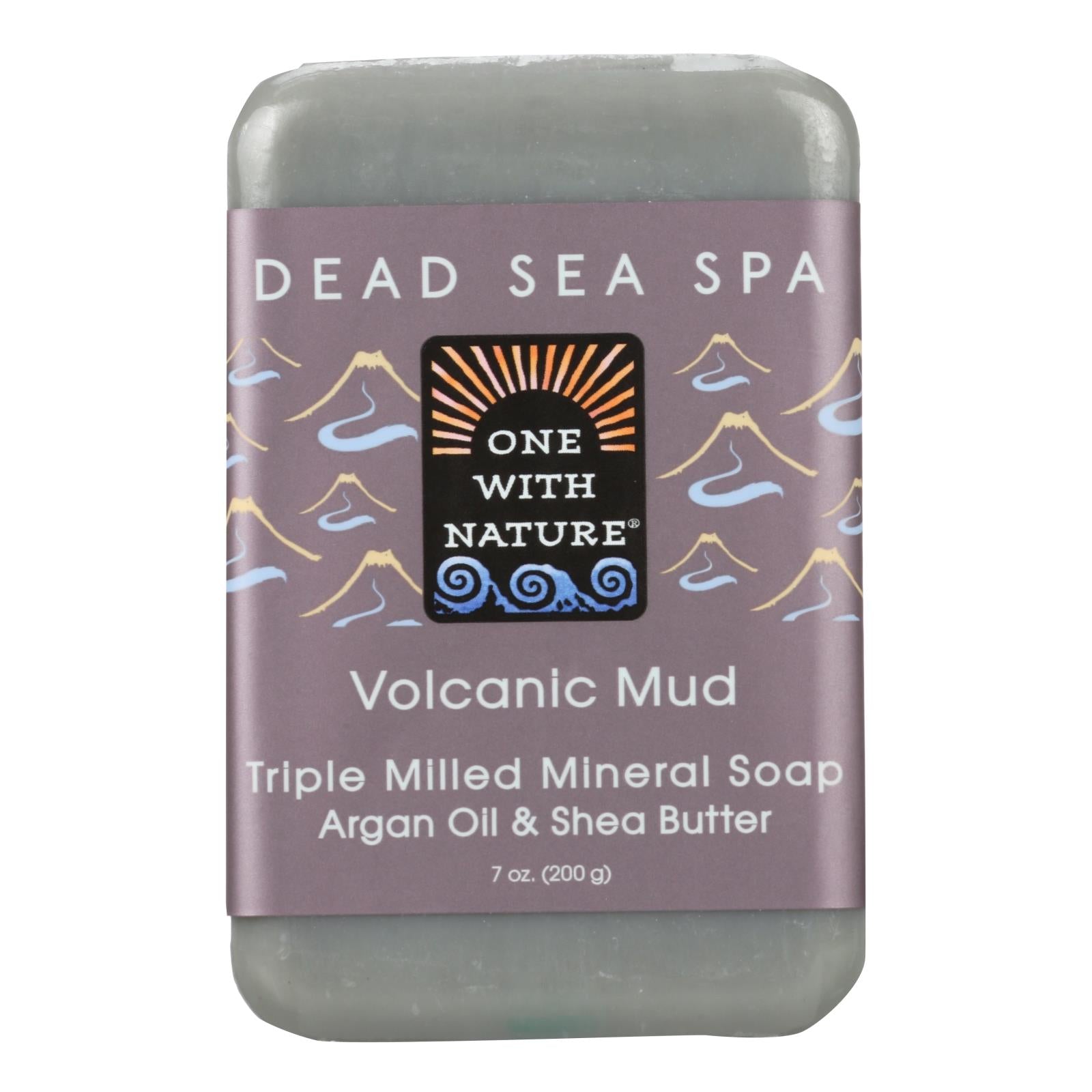 One With Nature - Bar Soap Volcanic Mud - 1 Each 1-7 Oz - Home & Garden