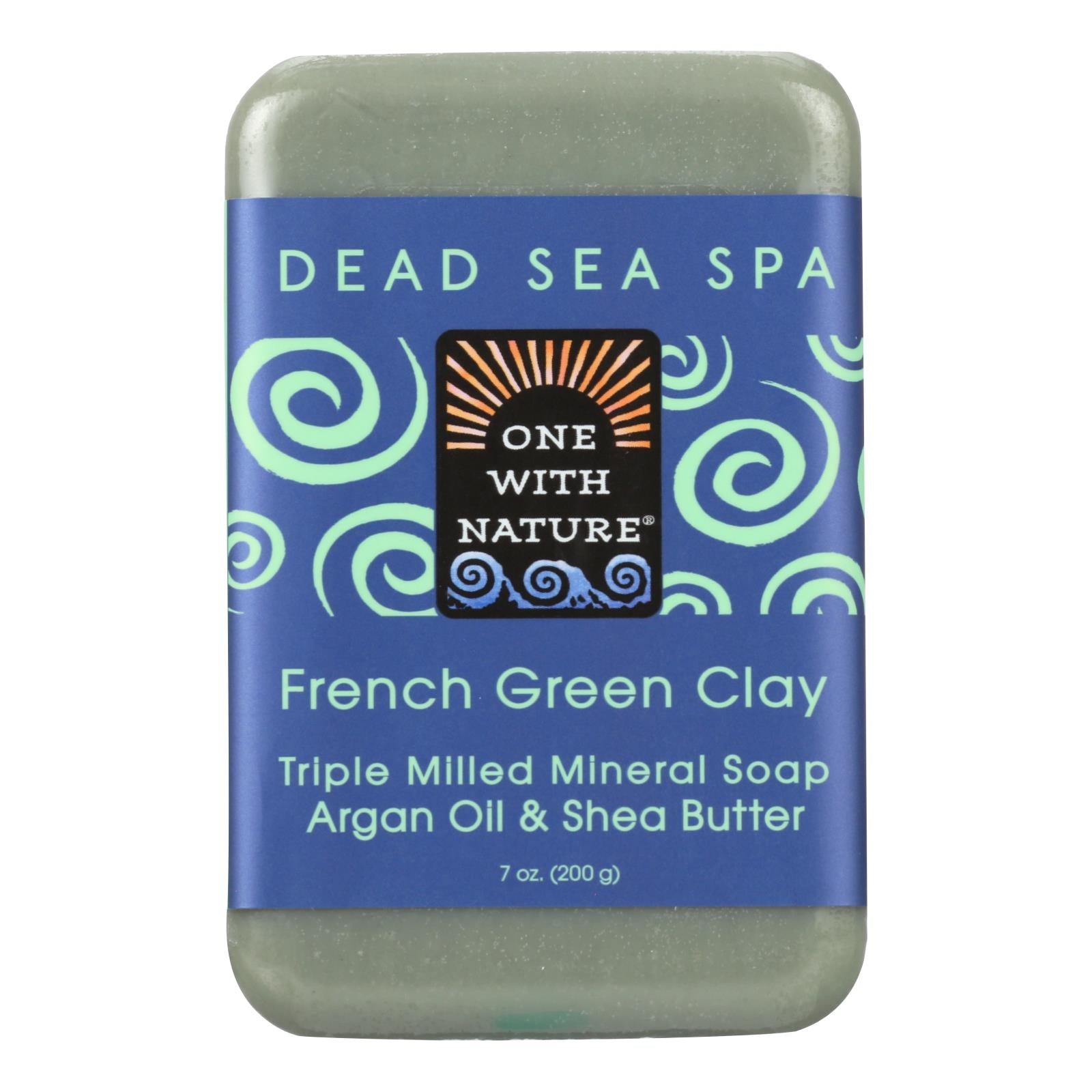One With Nature - Bar Soap French Green Clay - 1 Each 1-7 Oz - GreatEagleInc