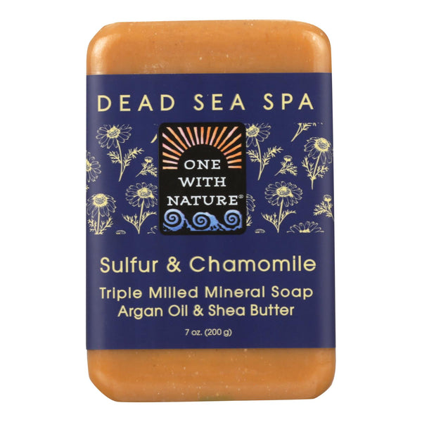 One With Nature - Bar Soap Dead Sea Sulfur - 1 Each 1-7 Oz - GreatEagleInc