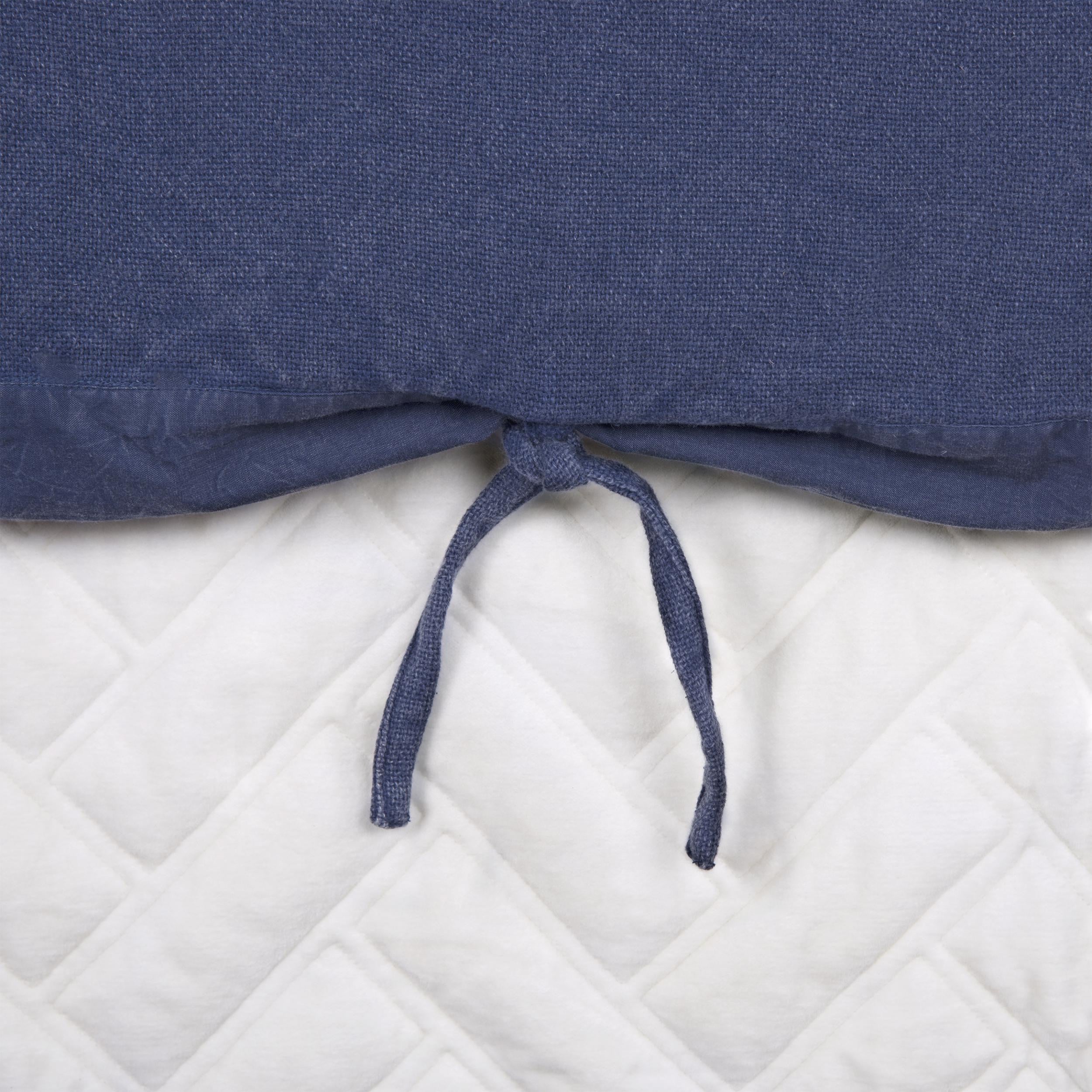 Indigo Queen Cotton Washable Polyester Duvet Cover Set With Two Shams - Bed & Bath