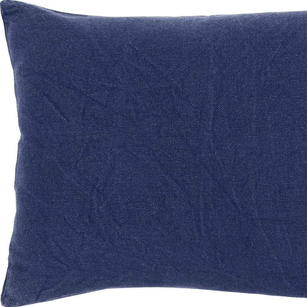 Indigo King Cotton Washable Polyester Duvet Cover Set With Two Shams - Bed & Bath