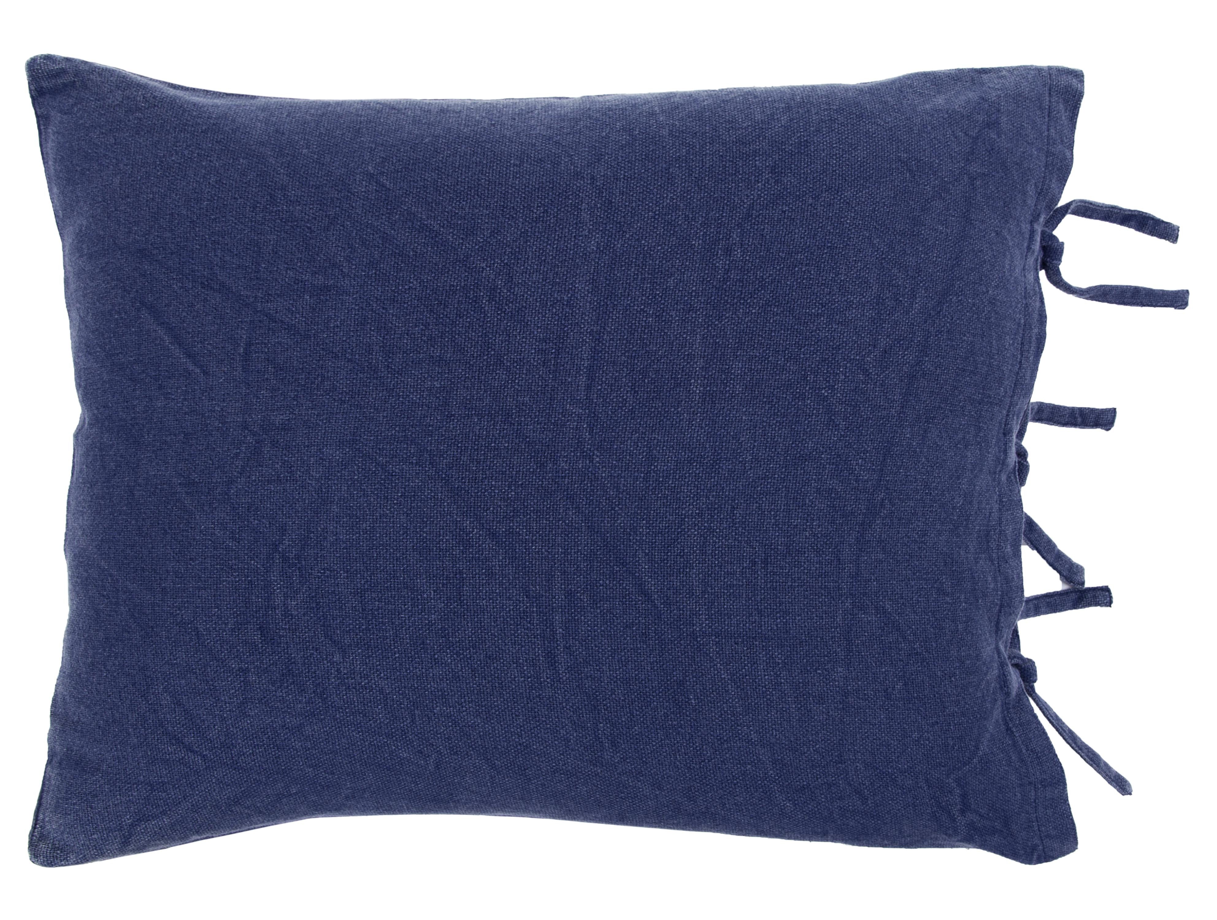 Indigo King Cotton Washable Polyester Duvet Cover Set With Two Shams - Bed & Bath