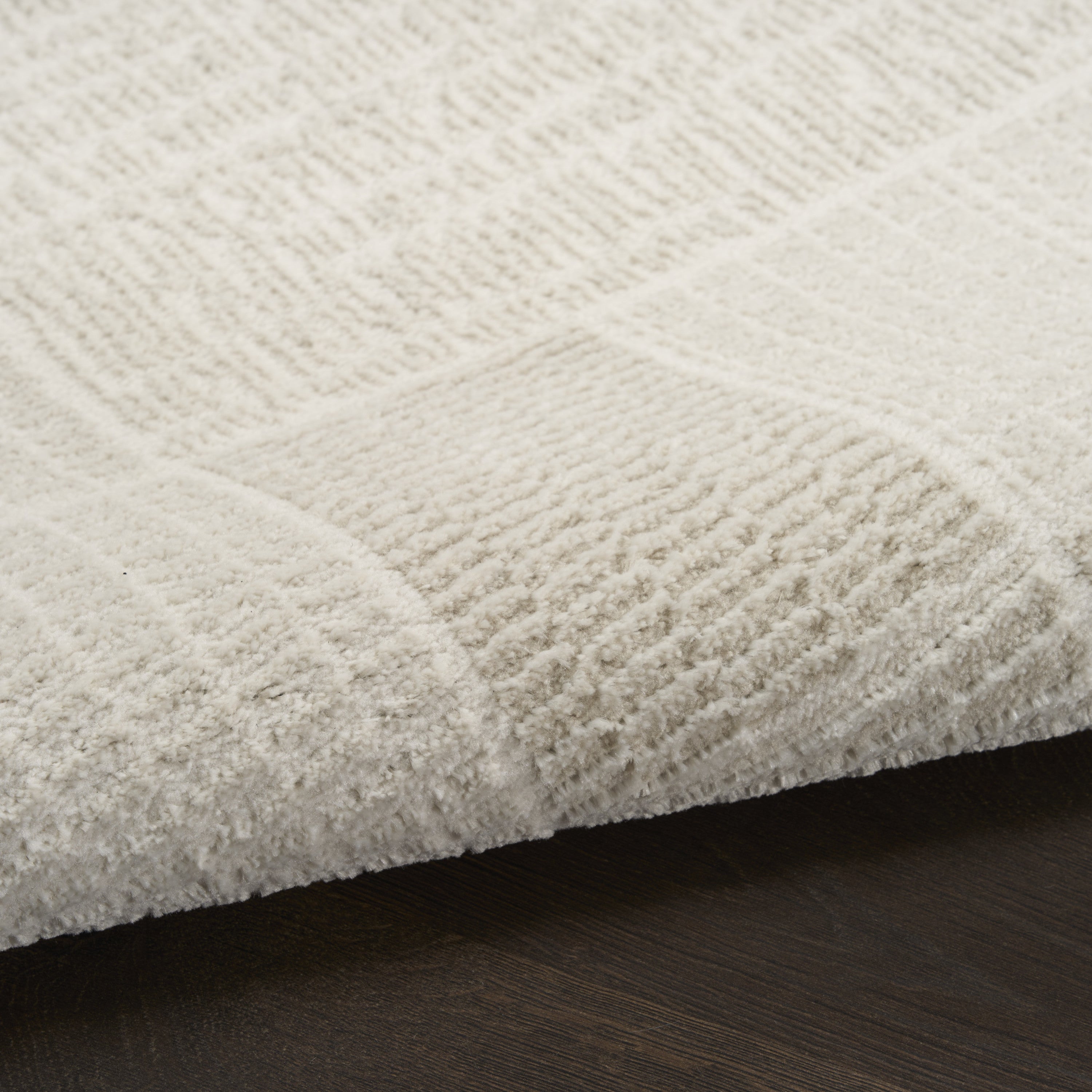 6' Ivory And Light Taupe Geometric Runner Rug - Home & Garden