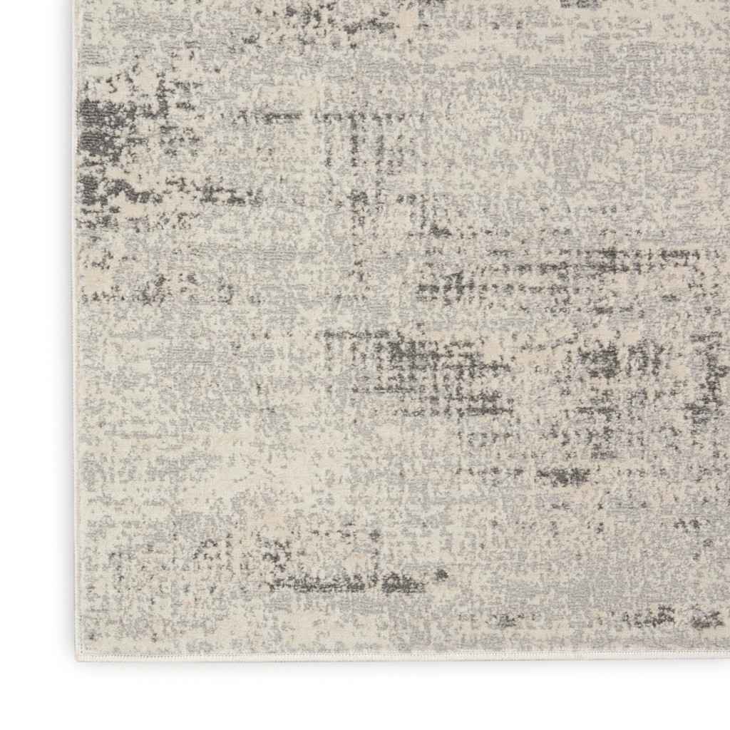 3' X 5' Ivory Abstract Power Loom Area Rug - Home & Garden
