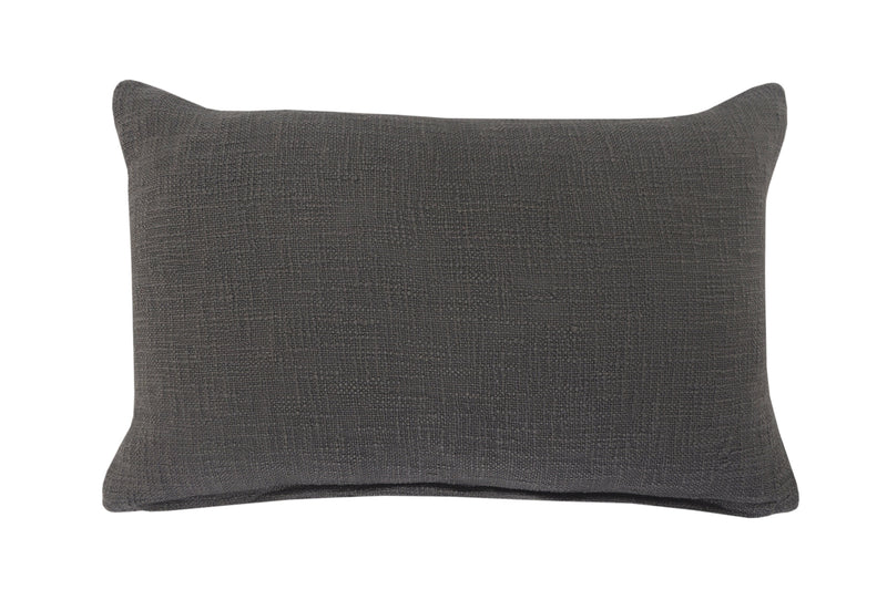 24" X 16" Gray And Cool Gray Lumbar Geometric Cotton Throw Pillow Cover - Home & Garden