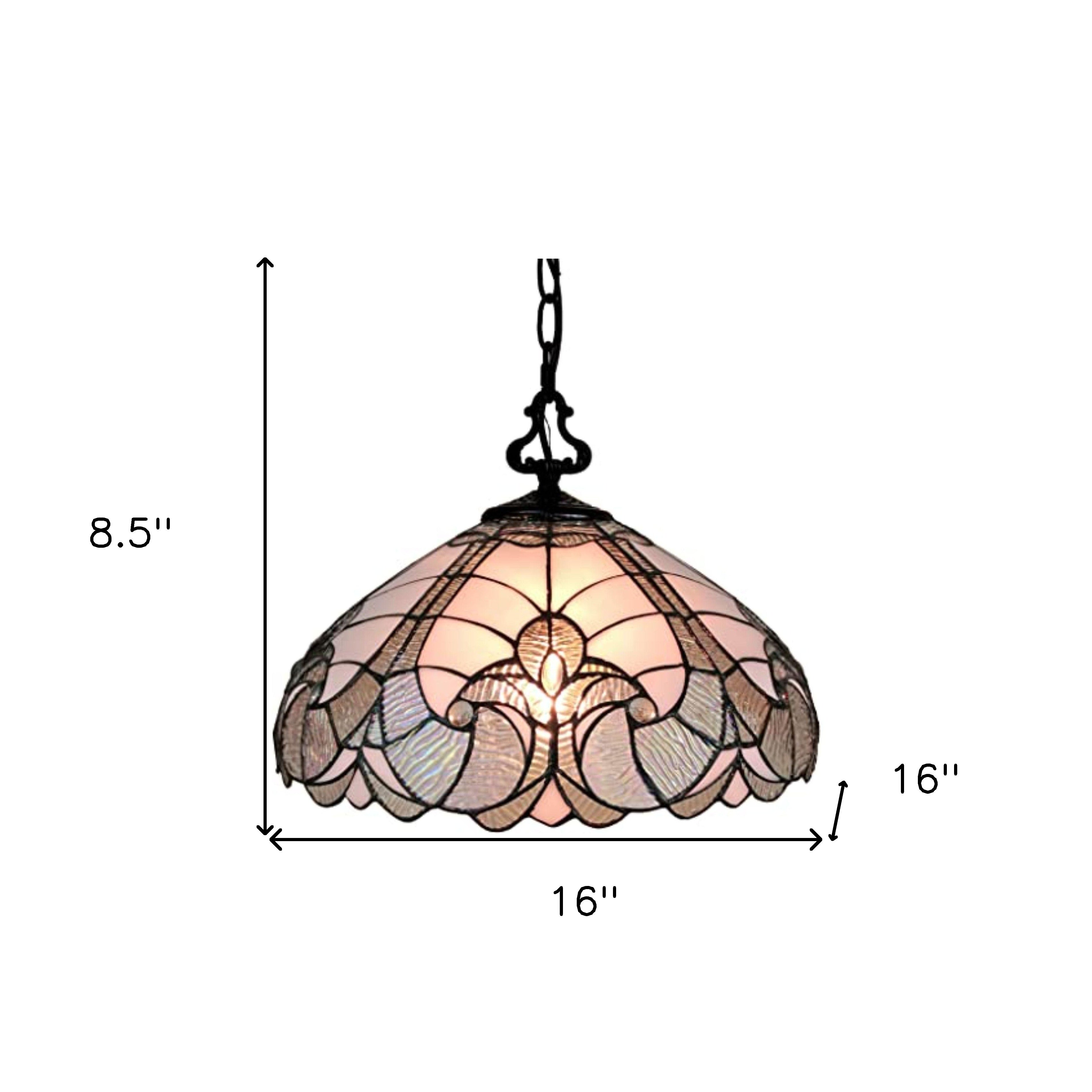 Black And White Unique Statement Two Light Glass Dimmable Chandelier With Black And White Shades - Lighting