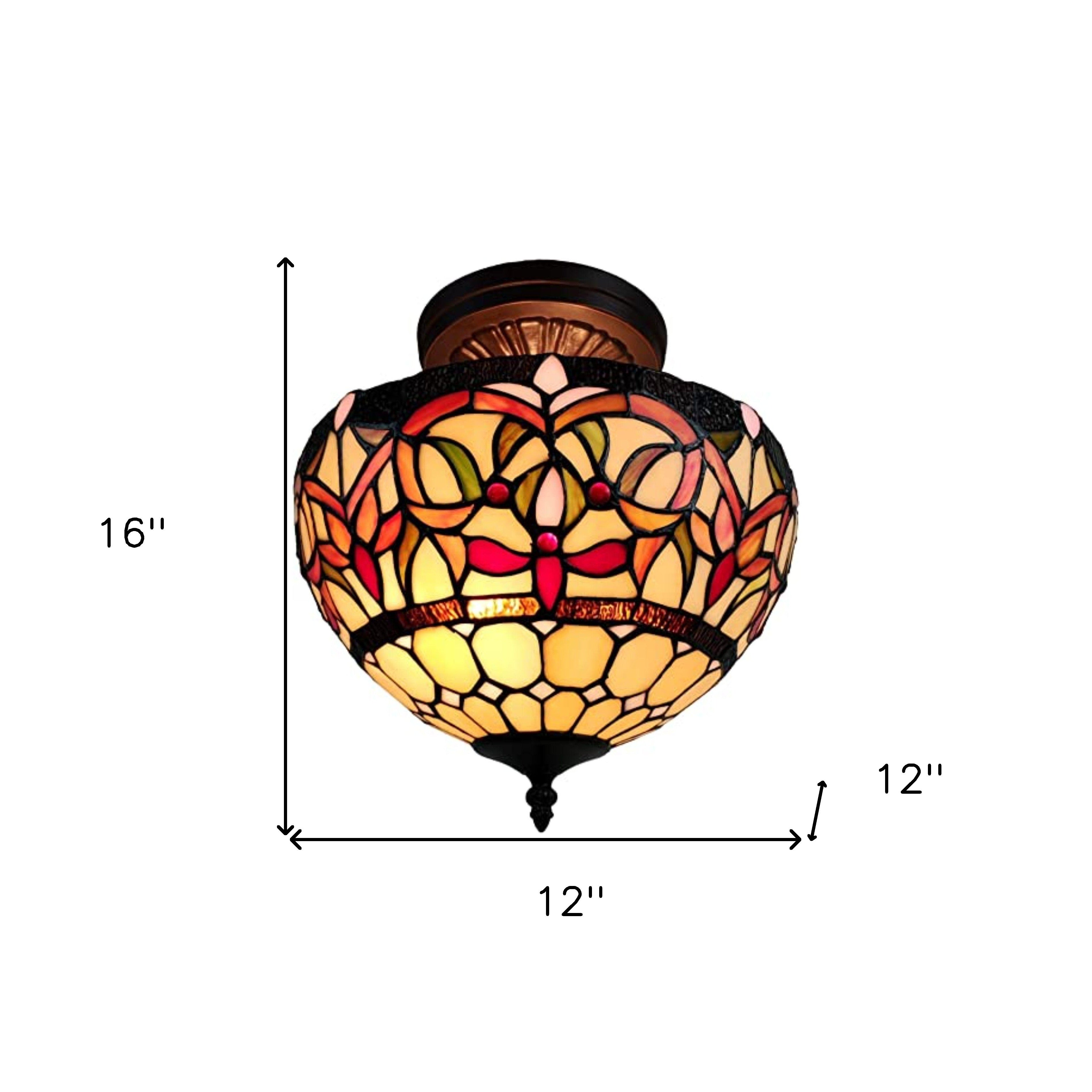 Red And White Unique Statement Two Light Glass Dimmable Chandelier With Red And White Shades - Lighting