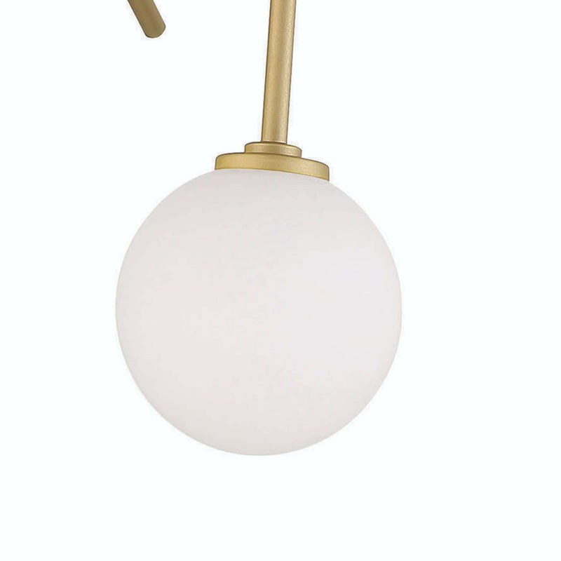 Brass Candle Style Four Light Metal Dimmable Chandelier With White Shades - Lighting