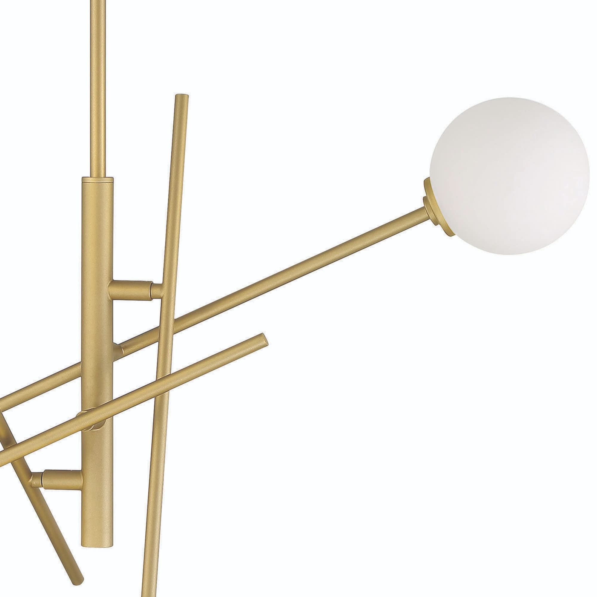 Brass Candle Style Four Light Metal Dimmable Chandelier With White Shades - Lighting
