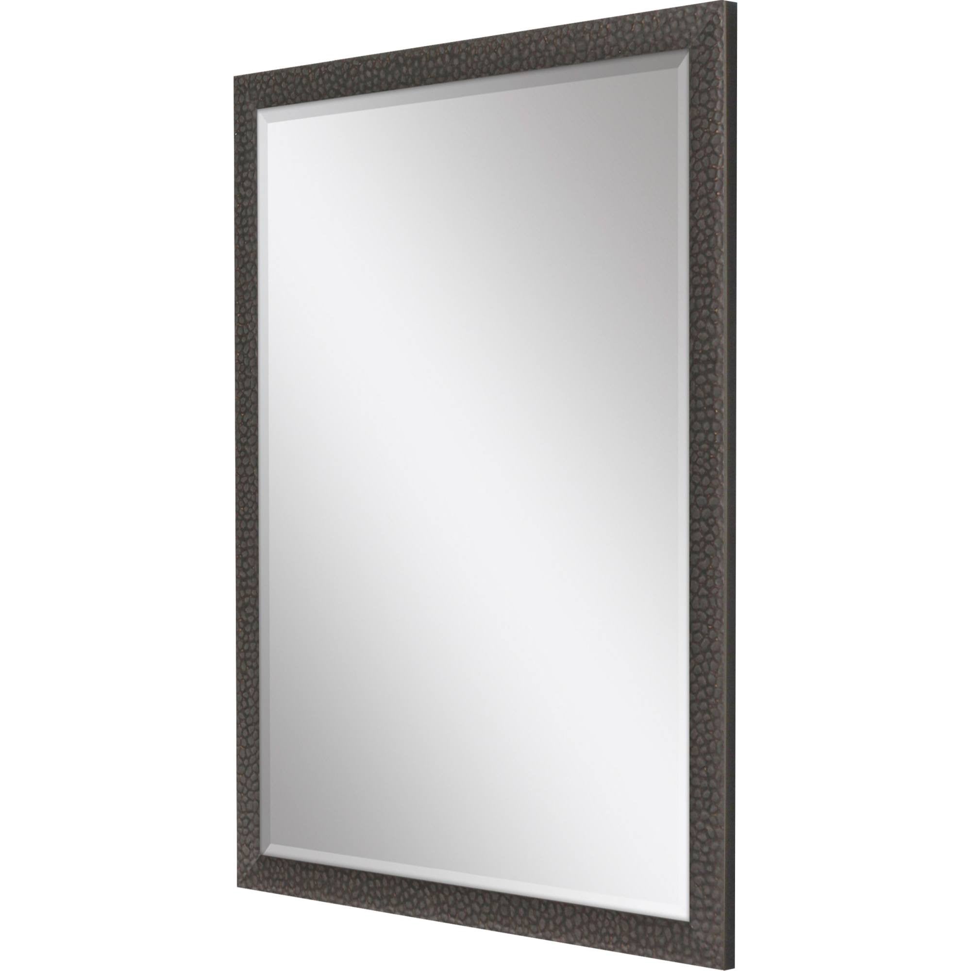43" Dark Brown Solid Wood Framed Accent Mirror - Home & Garden