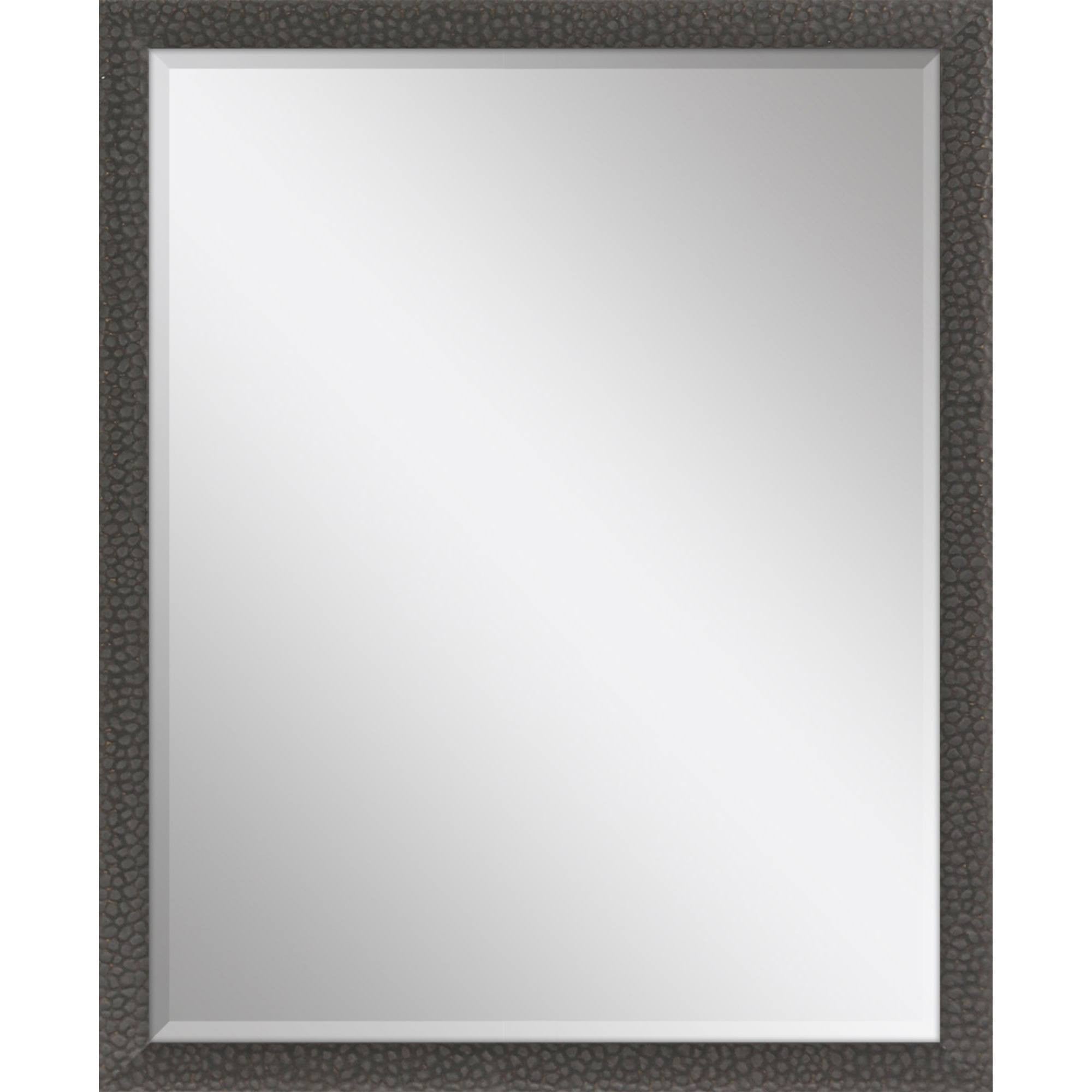 43" Dark Brown Solid Wood Framed Accent Mirror - Home & Garden