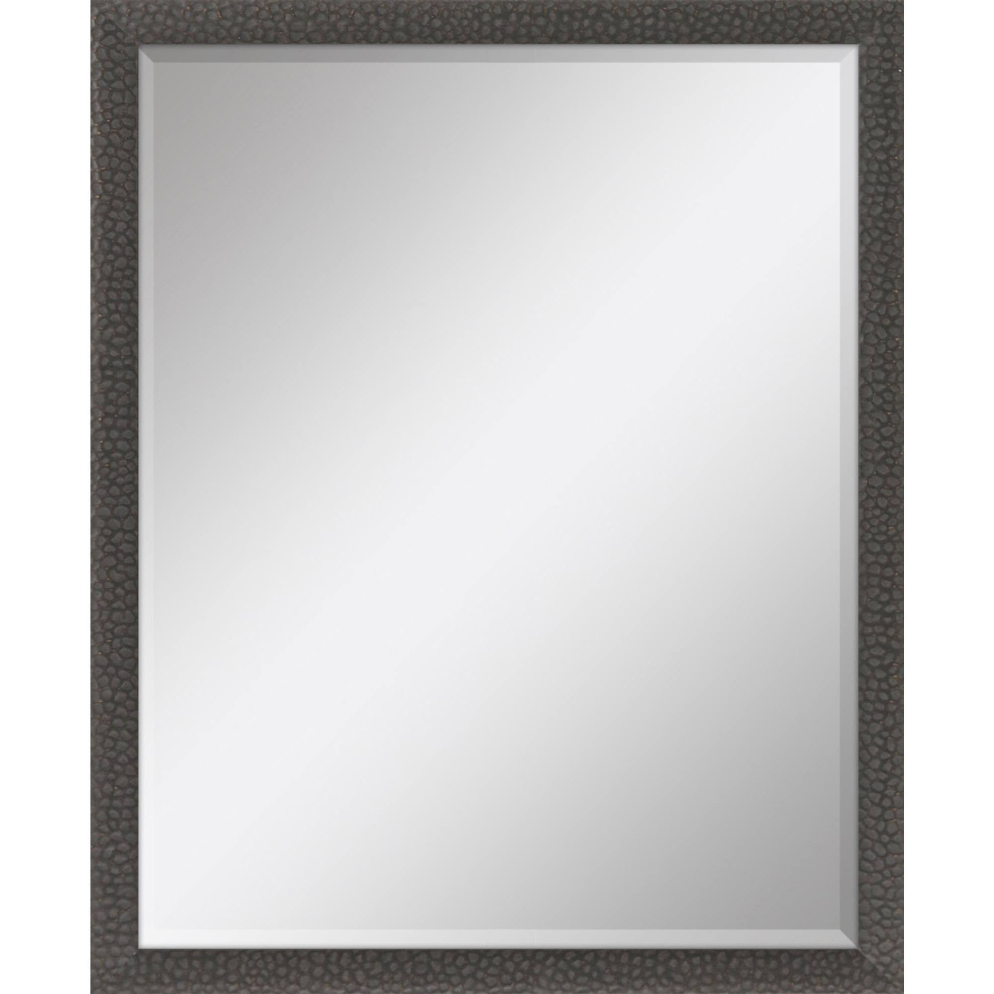 43" Dark Brown Solid Wood Framed Accent Mirror - Home & Garden