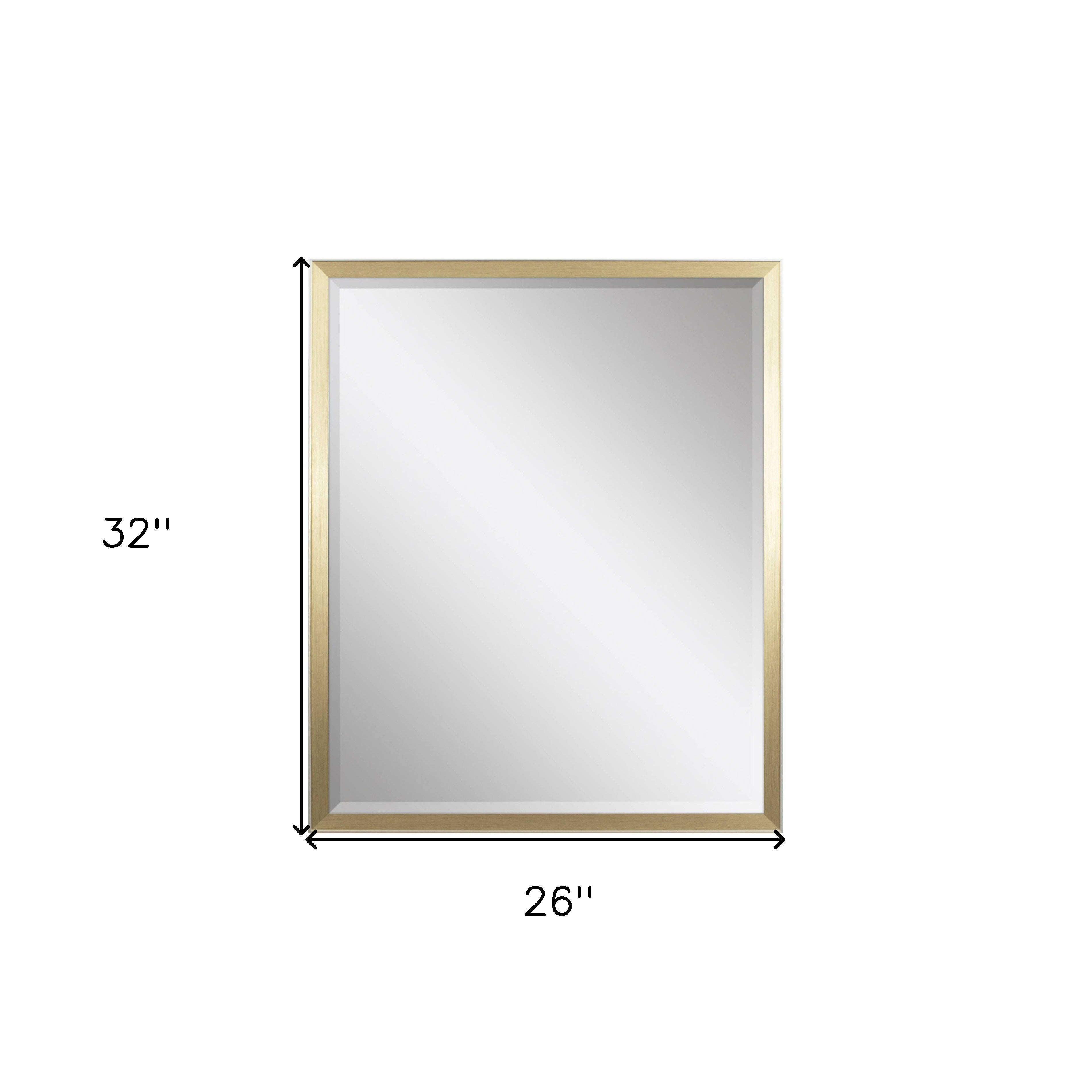 32" Gold Accent Mirror - Home & Garden