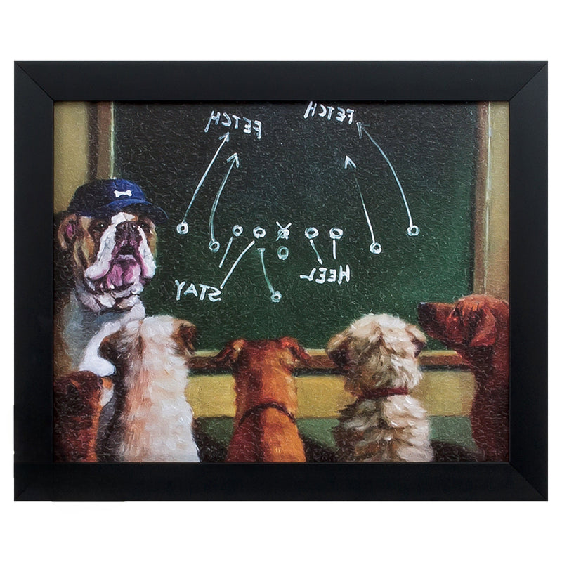 11" X 9" Black Frame Game Plan - Home Decor