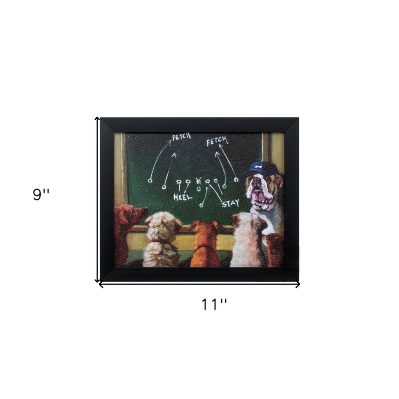 11" X 9" Black Frame Game Plan - Home Decor
