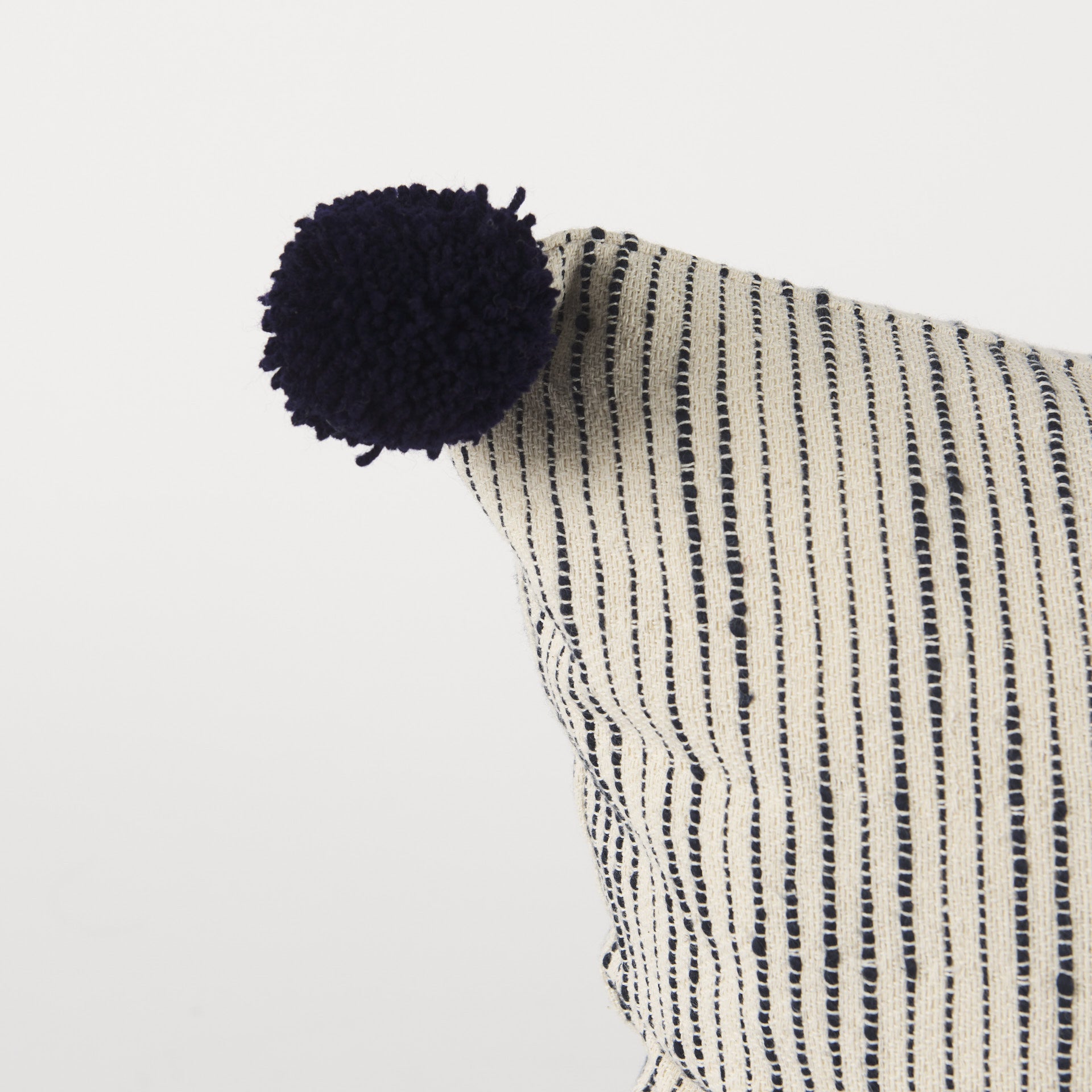 18" Black Striped Linen Throw Pillow Cover - Home & Garden