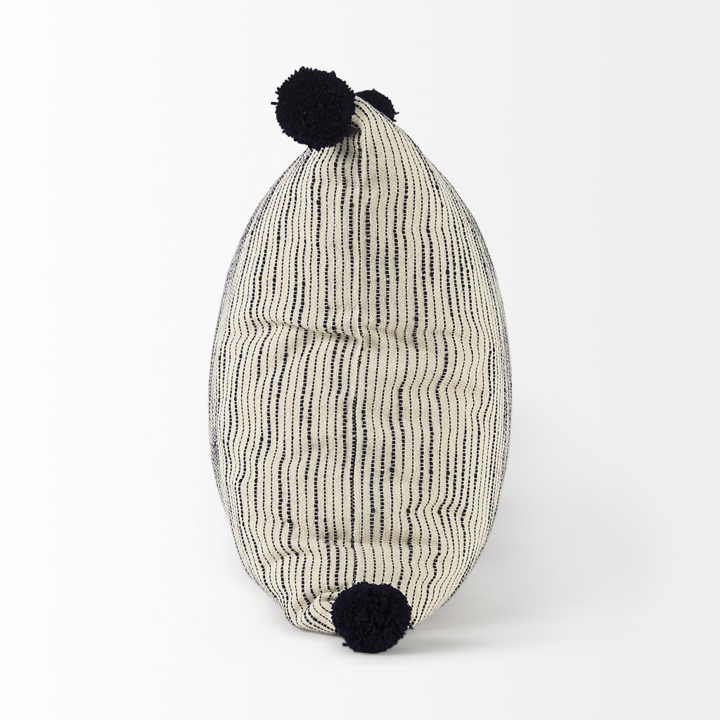 18" Black Striped Linen Throw Pillow Cover - Home & Garden
