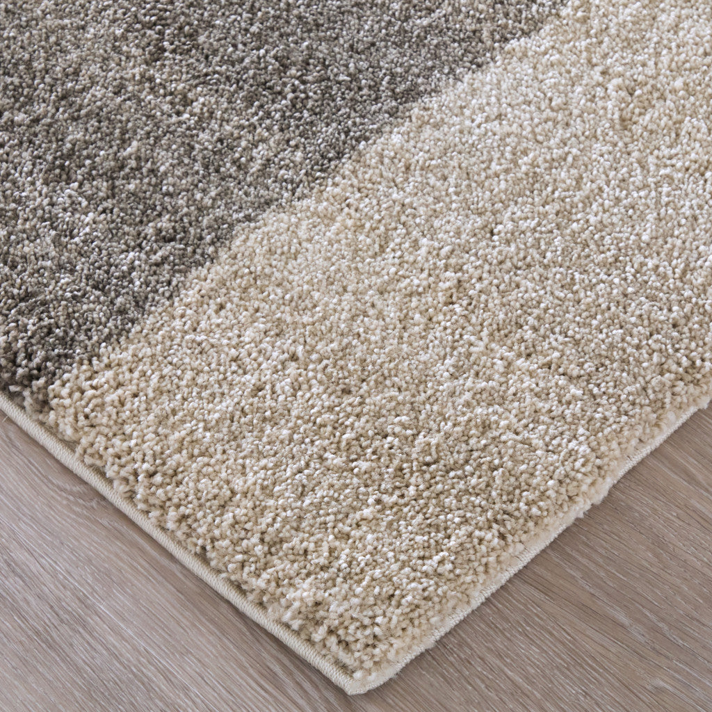 2' X 3' Blue And Ivory Abstract Area Rug - Home & Garden