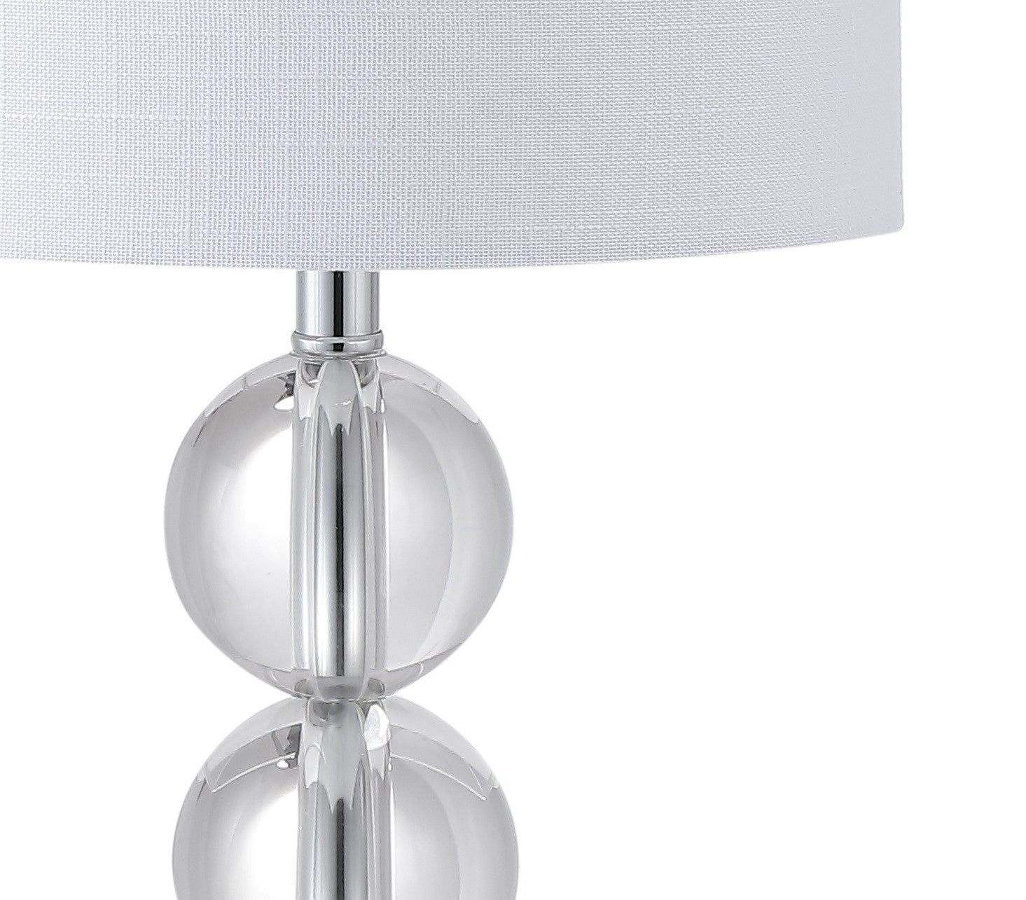18" Clear Novelty Table Lamp With Drum Shade - Lighting