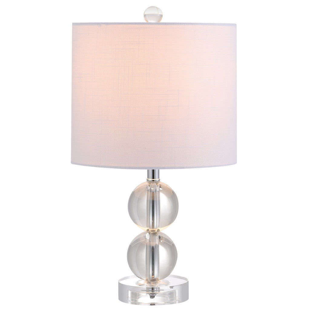 18" Clear Novelty Table Lamp With Drum Shade - Lighting